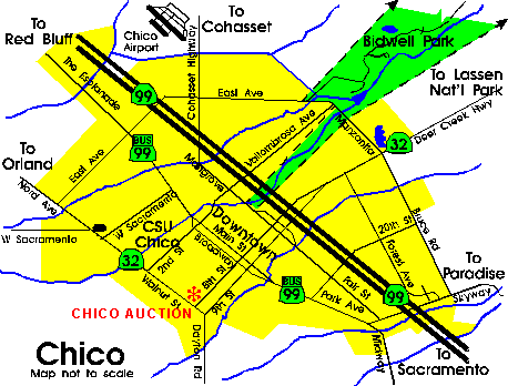 MAP OF CHICO 